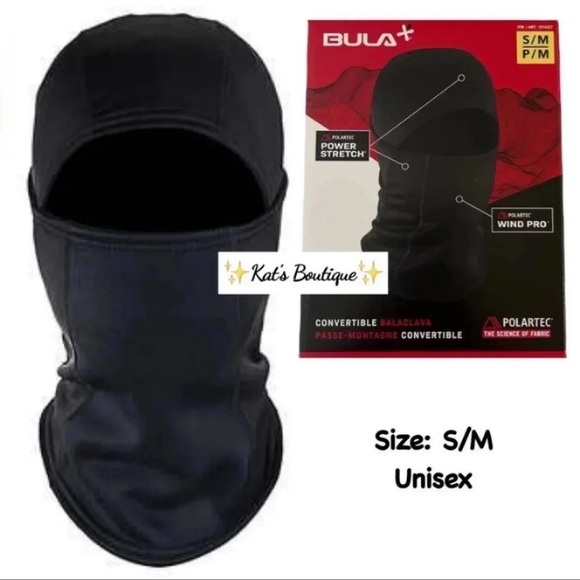 (NWT) BULA Polartec Convertible Unisex  Balaclava, S/M - Picture 1 of 7